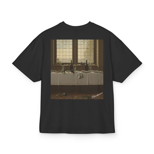 Koszulka z nadrukiem przedstawiającym "Seated Woman Smoking"| Koszulka z motywem wnętrza z okresu złotego wieku holenderskiego