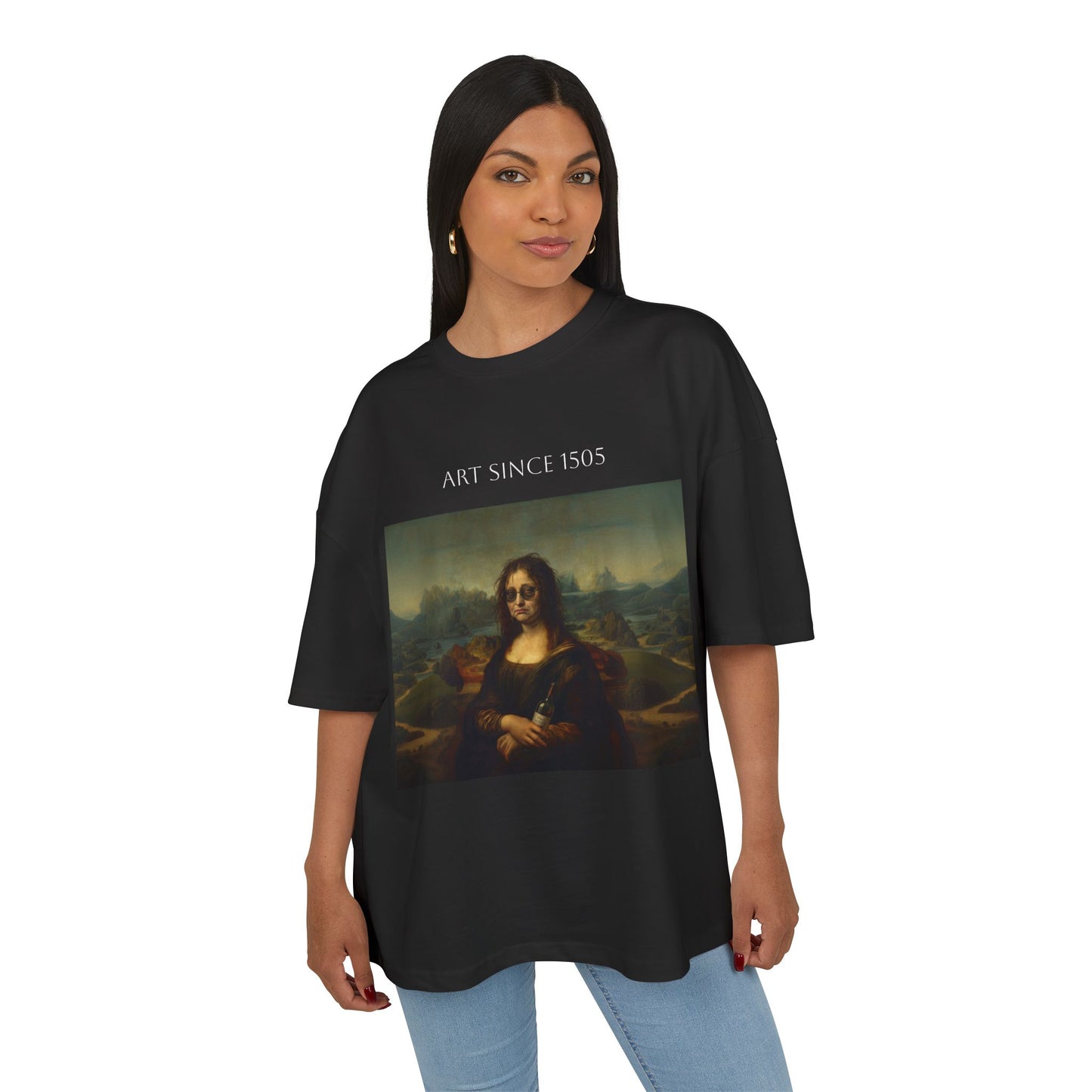 Koszulka z grafiką „Mona Lisa with Sunglasses” | Koszulka z nadrukiem