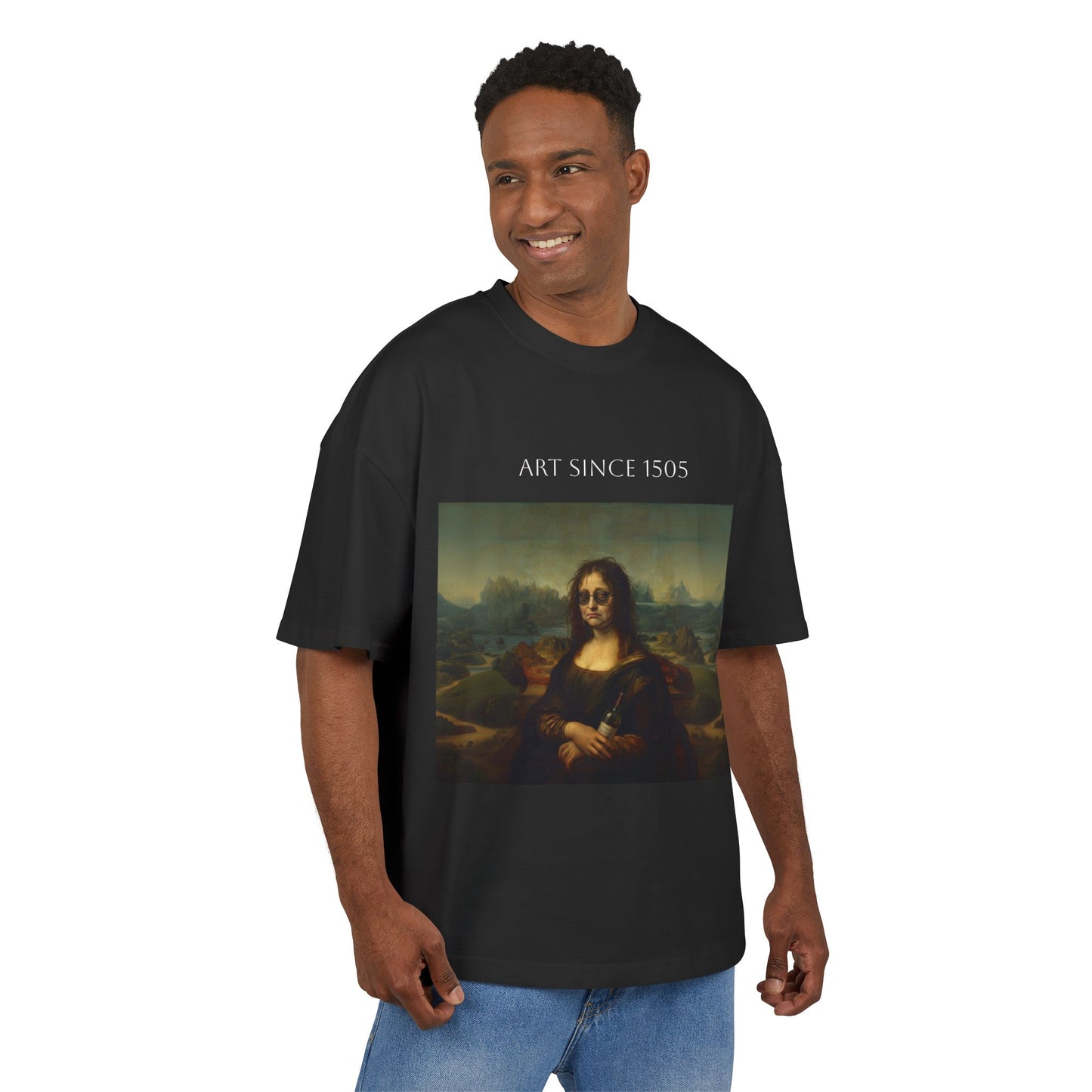 Koszulka z grafiką „Mona Lisa with Sunglasses” | Koszulka z nadrukiem