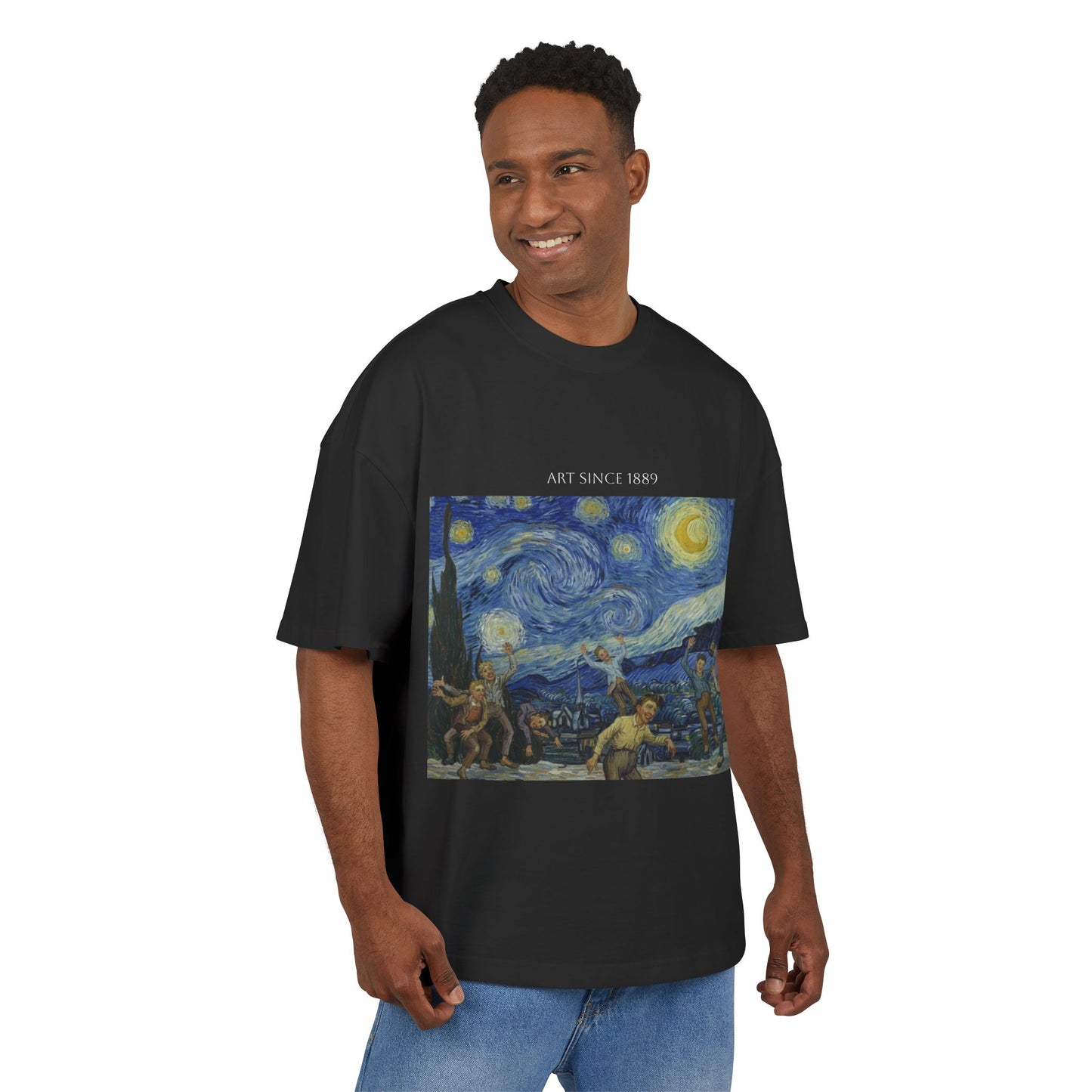 Koszulka z obrazem „Starry Night” | Nadruk inspirowany twórczością Van Gogha